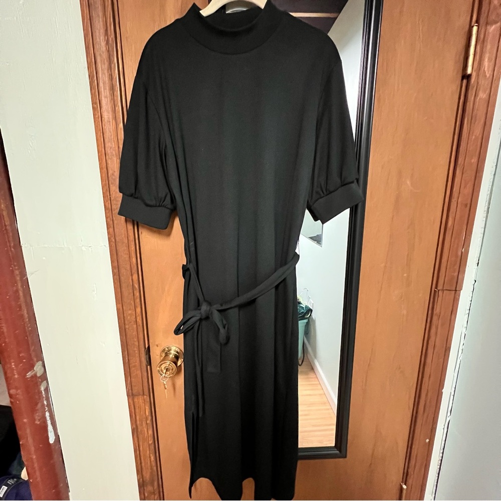 Who What Wear Black Long Sleeve Dress